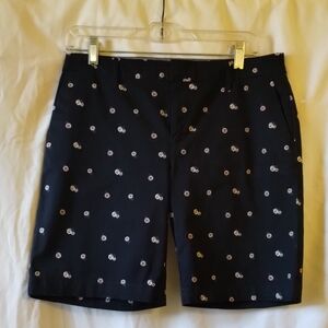Tommy Hilfiger Black Patterned Women's Shorts